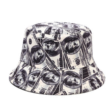 Load image into Gallery viewer, USD Graffiti Bucket Hat Women's Foldable Double-Sided Wear Bucket Hat Tide Outdoor Casual Sun Hat