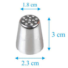 Load image into Gallery viewer, #108 Russian Drop Rose Icing Piping Nozzles Stainless Steel Flower Mouth Cream Pastry Tips Nozzles Bag Cake Decorating tools