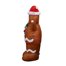 Load image into Gallery viewer, Christmas Courtyard Decoration 1.5M Gingerbread Man Christmas Inflatable Elderly Snowman