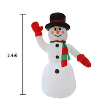 Load image into Gallery viewer, Christmas Courtyard Decoration Gift Inflatable Christmas Snowman Model Santa Claus Inflatable Model