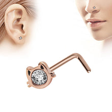 Load image into Gallery viewer, Hot New Zircon Nose Stud Stud Earrings Piercing Jewelry