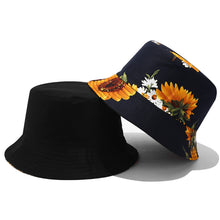 Load image into Gallery viewer, 3D Sunflower Reversible Fisherman Hat Women's Street Fashion Printing Bucket Hat Summer Outdoor Sun Hat