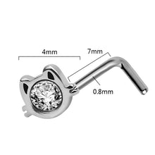 Load image into Gallery viewer, Hot New Zircon Nose Stud Stud Earrings Piercing Jewelry