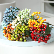 Load image into Gallery viewer, Small Sized Fruit Bunches of Fu Lu Guo Hill Fruit Decorative Floral Flower Arrangement Accessories Christmas Small Berry