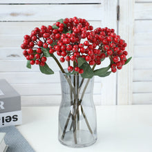 Load image into Gallery viewer, Small Sized Fruit Bunches of Fu Lu Guo Hill Fruit Decorative Floral Flower Arrangement Accessories Christmas Small Berry