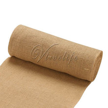 Load image into Gallery viewer, 10Meter Natural Jute Burlap Fabric Jute Roll Hessian Ribbon Roll Burlap Table Runner Wedding Party Supplies Wedding Decoration
