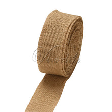 Load image into Gallery viewer, 10Meter Natural Jute Burlap Fabric Jute Roll Hessian Ribbon Roll Burlap Table Runner Wedding Party Supplies Wedding Decoration