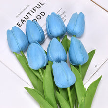 Load image into Gallery viewer, 10PCS Tulip Artificial Flower Bouquet Real Touch Artificial Fake Flowers for Home Wedding Decoration indoor Garen Decor