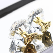 Load image into Gallery viewer, Doorknob 10Pcs Acrylic Crystal Knobs Cupboard Drawer Pull Handle Door Knob Diamond Shape Cabinet Knob Home Furniture Accessory No Screws