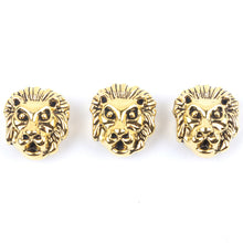 Load image into Gallery viewer, 10pcs Antique Owl Lion Buddha Leopard Head Spacer Beads Charm DIY Bracelets Necklace Beads for Jewelry Making Accessories