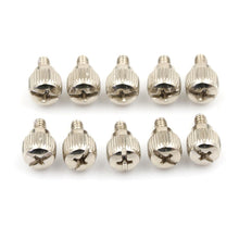 Load image into Gallery viewer, Screws 10pcs Computer Case Screws Black Or Nickel Computer Case Screw Hand Tighten Thumb Screw Overall Size 14 x 9mm