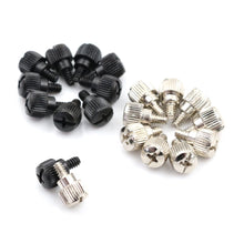 Load image into Gallery viewer, Screws 10pcs Computer Case Screws Black Or Nickel Computer Case Screw Hand Tighten Thumb Screw Overall Size 14 x 9mm