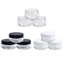 Load image into Gallery viewer, 10Pcs Cosmetic Jar 2/3/5/10/15/20g Small Empty Cosmetic Refillable Bottles Plastic Eyeshadow Makeup Face Cream Jar Pot Container