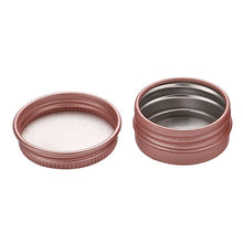 Load image into Gallery viewer, 10PCS Cream Jar Tin Cosmetic Lip Balm Containers Nail Derocation Crafts Pot Refillable Bottle Screw Thread Empty Aluminum