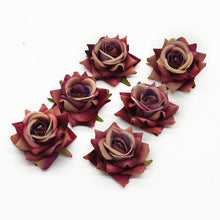 Load image into Gallery viewer, 10Pcs Silk Roses Bridal Accessories Clearance Artificial Flowers for Home Wedding Decoration Diy Gifts Box Festival Supplies