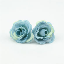 Load image into Gallery viewer, 10pcs 2.5cm Mini Rose Cloth Artificial Flower For Wedding Party Home Room Decoration Marriage Shoes Hats Accessories Silk Flower