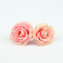 Load image into Gallery viewer, 10pcs 2.5cm Mini Rose Cloth Artificial Flower For Wedding Party Home Room Decoration Marriage Shoes Hats Accessories Silk Flower
