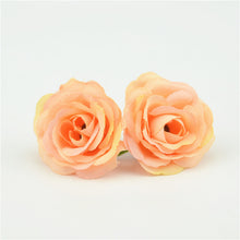 Load image into Gallery viewer, 10pcs 2.5cm Mini Rose Cloth Artificial Flower For Wedding Party Home Room Decoration Marriage Shoes Hats Accessories Silk Flower