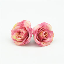 Load image into Gallery viewer, 10pcs 2.5cm Mini Rose Cloth Artificial Flower For Wedding Party Home Room Decoration Marriage Shoes Hats Accessories Silk Flower