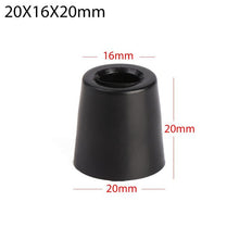 Load image into Gallery viewer, 10PCS Anti slip furniture legs Feet Black Speaker Cabinet bed Table Box Conical rubber shock pad floor protector Furniture Parts