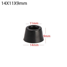 Load image into Gallery viewer, 10PCS Anti slip furniture legs Feet Black Speaker Cabinet bed Table Box Conical rubber shock pad floor protector Furniture Parts
