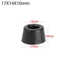 Load image into Gallery viewer, 10PCS Anti slip furniture legs Feet Black Speaker Cabinet bed Table Box Conical rubber shock pad floor protector Furniture Parts