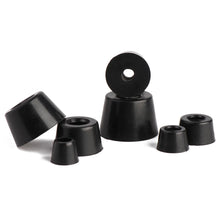 Load image into Gallery viewer, 10PCS Anti slip furniture legs Feet Black Speaker Cabinet bed Table Box Conical rubber shock pad floor protector Furniture Parts