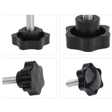 Load image into Gallery viewer, Screws 10pcs M5 M6 Male Thread Star Shaped Head Clamping Nuts Knob For Industry Equipment Plastic Carbon Steel Galvanization