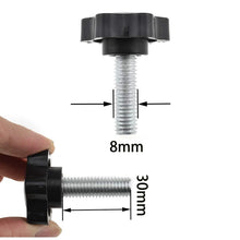 Load image into Gallery viewer, Screws 10pcs M5 M6 Male Thread Star Shaped Head Clamping Nuts Knob For Industry Equipment Plastic Carbon Steel Galvanization