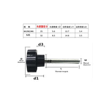 Load image into Gallery viewer, Screws 10pcs M5 M6 Male Thread Star Shaped Head Clamping Nuts Knob For Industry Equipment Plastic Carbon Steel Galvanization