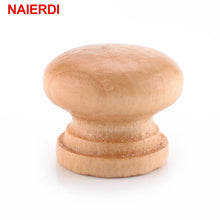 Load image into Gallery viewer, Doorknob 10pcs Handles 2.5X2CM Natural Wooden Cabinet Drawer Wardrobe Knobs Door Pull Kitchen Handle Furniture Hardware