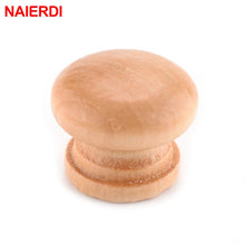 Load image into Gallery viewer, Doorknob 10pcs Handles 2.5X2CM Natural Wooden Cabinet Drawer Wardrobe Knobs Door Pull Kitchen Handle Furniture Hardware
