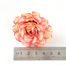 Load image into Gallery viewer, 10pcs/lot Artificial Flowers 5CM Silk Rose Head For Wedding Party Home Garden Decorations DIY Craft Wreath Christmas Flower
