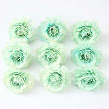 Load image into Gallery viewer, 10pcs/lot Artificial Flowers 5CM Silk Rose Head For Wedding Party Home Garden Decorations DIY Craft Wreath Christmas Flower