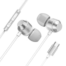 Load image into Gallery viewer, Type-C with Controller in-Ear Heavy Bass Wired with Mic Earphone Cellphone Earplugs