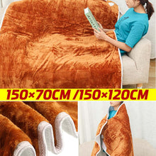 Load image into Gallery viewer, 110V/220V Winter Electric Blanket Thicker Heater Double Body Warmer 150x120cm Heated Blanket Thermostat Electric Heating Blanket