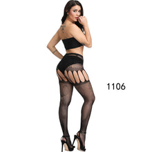 Load image into Gallery viewer, 2 pieces stockings non-slip ladies one-piece mesh sexy lingerie
