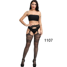Load image into Gallery viewer, 2 pieces stockings non-slip ladies one-piece mesh sexy lingerie