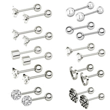 Load image into Gallery viewer, New Zircon Ear Bone Stud Earrings Piercing Jewelry