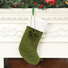 Load image into Gallery viewer, Christmas Decorations Knitted Wool Thick White Woolen Socks Hotel Home Christmas Stockings