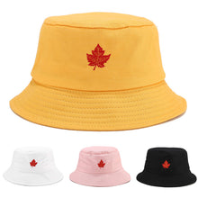 Load image into Gallery viewer, Bucket Hat Women's Summer Leaf Clover Embroidered Fisherman Hat Korean Style Cute Student Sun Hat Couple Hat