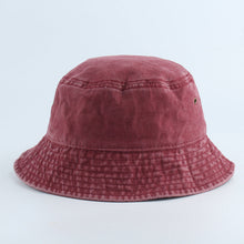 Load image into Gallery viewer, Jean Fisherman Hat Casual Flat Top Washed Distressed Harajuku Pure Color Adult Bucket Hat
