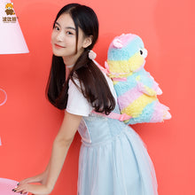 Load image into Gallery viewer, Grass Mud Horse Beast Rainbow Alpaca Plush Toy Backpack Children Plush Backpack