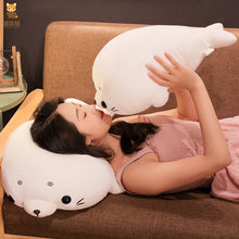 Load image into Gallery viewer, Ocean Series Aquarium down Cotton Lying Seal Ball Plush Toy Doll Cross-Border Plush Large Doll