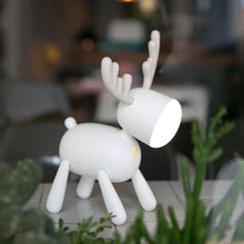 Load image into Gallery viewer, Elk Small Night Lamp Cartoon Gift Student Bedroom Sleeping USB Rechargeable LED Children's Eye Protection Bedside Table Lamp