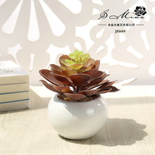 Load image into Gallery viewer, Artificial Succulent Pant Potted Plant (Pot Included) Artificial Flower Bonsai Home Decoration Artificial Plant