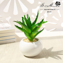 Load image into Gallery viewer, Artificial Succulent Pant Potted Plant (Pot Included) Artificial Flower Bonsai Home Decoration Artificial Plant