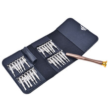 Load image into Gallery viewer, 25-in-1 Key Leather Bag Mobile Phone Disassembly Repair Tool Screwdriver Multi-Function Combination Screwdriver Set