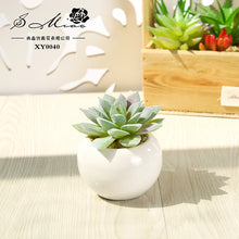 Load image into Gallery viewer, Small round Basin Mini Artificial Succulent Pant Potted Plant (Pot Included) Emulational Flower Decoration