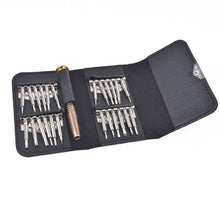 Load image into Gallery viewer, 25-in-1 Key Leather Bag Mobile Phone Disassembly Repair Tool Screwdriver Multi-Function Combination Screwdriver Set